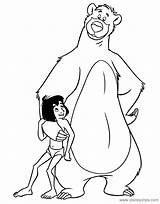 Coloring Baloo Mowgli Book Jungle Pages Disney Disneyclips Side Pdf Printable Shere Khan Louie Funstuff sketch template