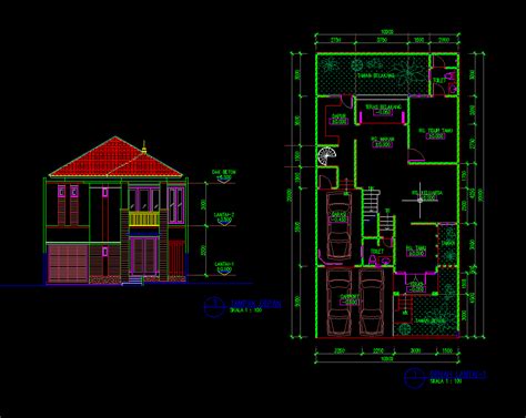 4 Info Download Desain Autocad Rumah Autocad Psd Cdr 2019 Denah 3d