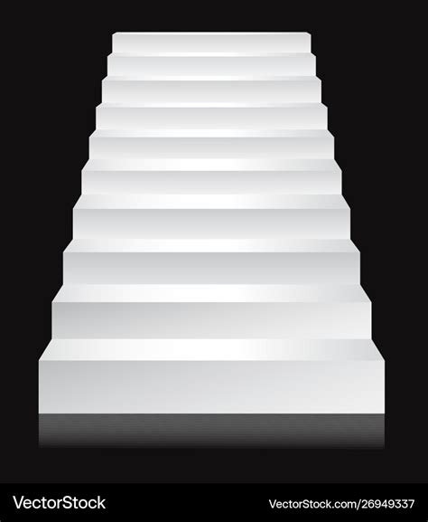 stairs  staircases podium ladder template vector image