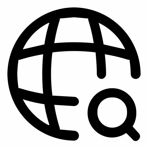 global search world map location navigation icon