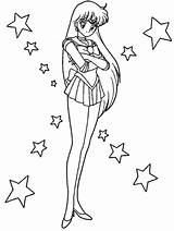 Sailor Coloring Mars Pages Moon Printable Mercury Sheets Kids Colouring Crystal Related Saturn Anime Library Item Hino Rei Popular Coloringhome sketch template