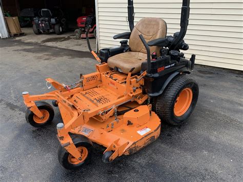 scag tiger cat commercial  turn mower hp    month lawn mowers  sale