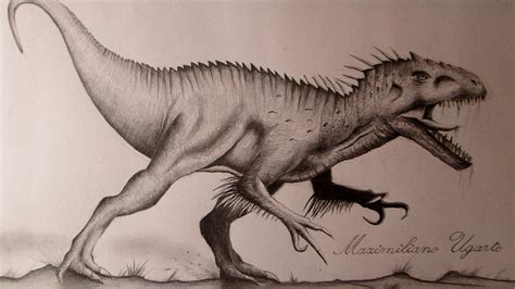 Amazing Drawing Of Indominus Rex Jurassic World Concept Art Youtube