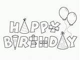 Happy Birthday Pages Coloring Printable Dad Library Clipart Colouring sketch template