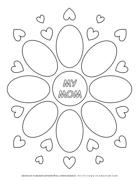 Mother S Day Worksheet My Mom S Flower Planerium