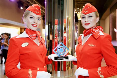 aeroflot  named  airline  europe cabin crew uniforms