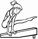 Gymnastics Coloring Pages Printable Colouring Drawing Easy Print Color Top Kids Getdrawings Exerciseing Bar People Search Popular sketch template