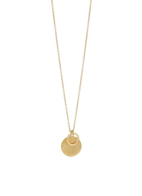 pernille corydon ketting coin circle goud de bijenkorf buy necklace gold necklace
