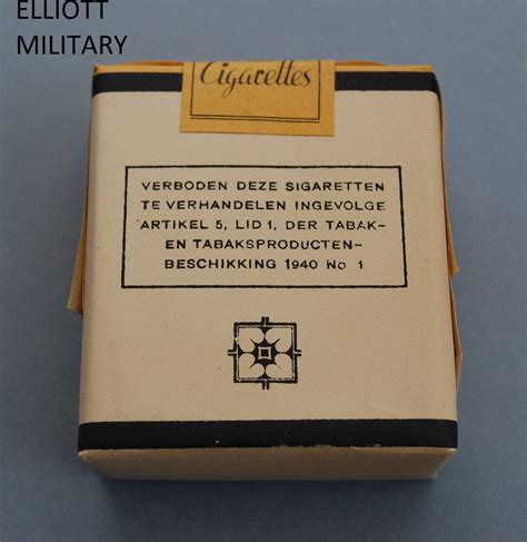Amateurs Sigaretten Dutch Ww2 Cigarettes Elliott Military