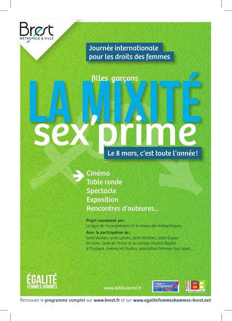 Filles Garçons La Mixité Sexprime 2016 Programme By Médiathèques