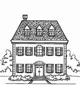 Coloring Big Houses Family House Pages Colouring Printable Color Print Size Kids Book Choose Board sketch template
