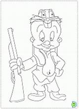 Coloring Elmer Fudd Dinokids Pages sketch template