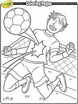Soccer Crayola Colorear Colouring Educativo Goalkeeper Kolorowanki Páginas Zapisano sketch template