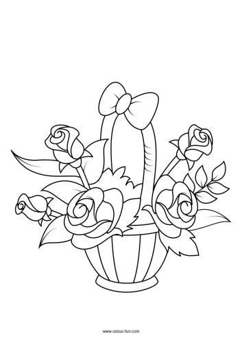 flower colouring pages colour fun   flower coloring
