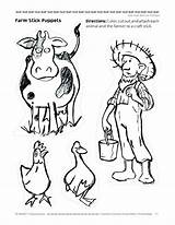 Clack Moo Click Coloring Pages Activities Puppets Type Doreen Preschool Cronin Farm Stick Cows Puppet Color Kindergarten Book Books Story sketch template