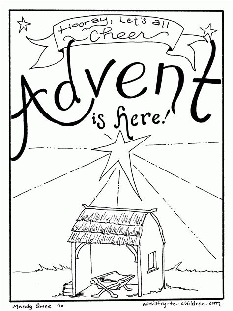 advent coloring pages  kids christmas printables coloring home