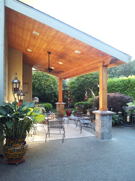beautiful shed style roof contemporary patio seattle