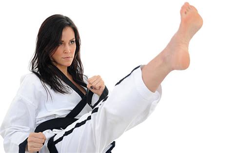 Royalty Free Barefoot Women Karate Kicking Pictures Images And Stock