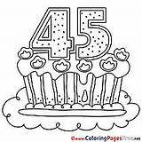 Birthday Coloring 45 Pages Happy Cake Sheet Colouring Years Hits 1124 sketch template