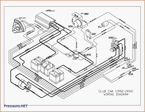 club car golf cart battery wiring diagram