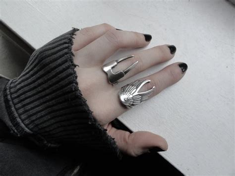 Alternative Black Grunge Hipster Indie Jewellery Nail Art Nails