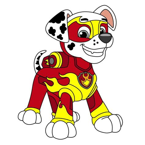 marshall mighty pup paw patrol wall decal  mighty marshall