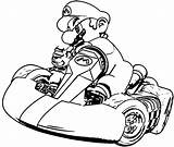 Coloring Mario Kart Pages Popular sketch template