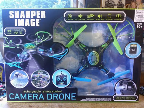 sharper image camera drone box front neural dump