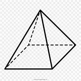 Pyramid Piramide Geometry Colorare Geometric Piramides Coloring Quadrata Disegni Pyramids sketch template