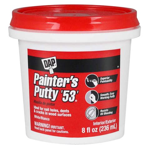 dap painters putty ft  ft interiorexterior white  pt patching