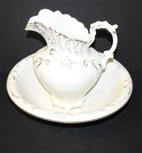 ceramic water pitcher  bowl  ceramic