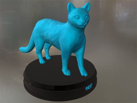 realistic cat 3d model 3d printable cgtrader