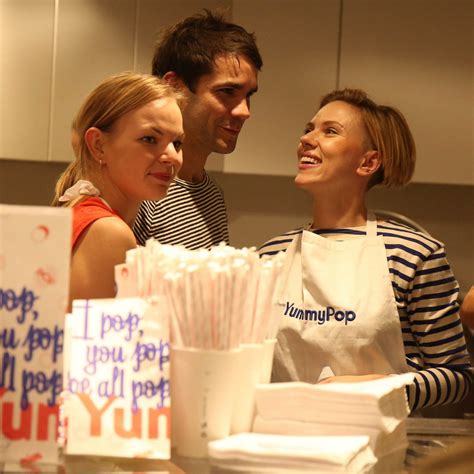 scarlett johansson opens gourmet popcorn shoppe called yummy pop in paris with husband romain