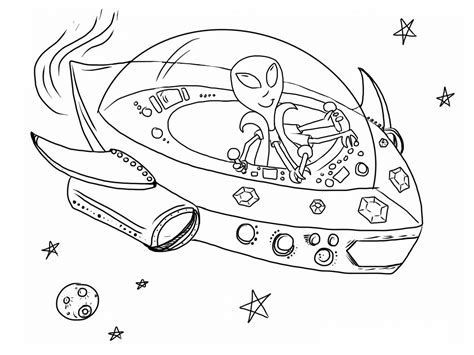 printable alien coloring pages  kids
