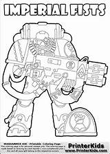 40k Colouring Imperial Books Chapters Fists Printout Colored Fist Designlooter sketch template