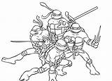 Turtles Mutant Coloringtop Michaelangelo Wears Nunchucks sketch template