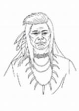 Coloring Pages Native American sketch template