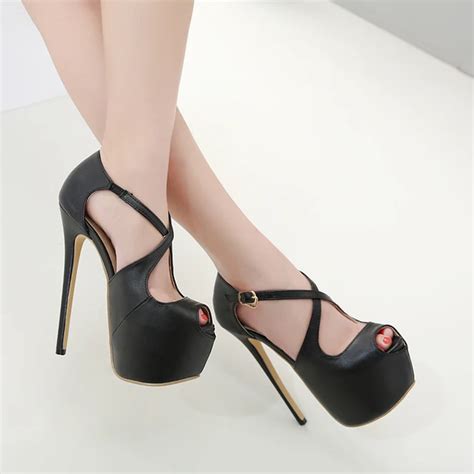 dijigirls sexy high heels women pumps cross tied buckle platform shoes