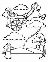 Elijah Chariot Chariots Widow Ahab Story Prophet Zarephath Sketchite Coloringsun sketch template