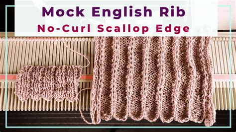 roll scallop edge mock english rib   lk