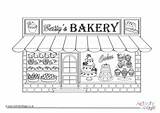 Colouring Bakery Tart Jam Cake sketch template