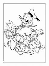 Coloring Donald Simple Print Color Pages Kids sketch template
