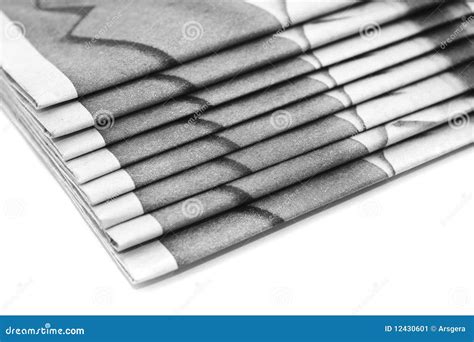 heap  daily paper  newspapers  white stock image image  morning papers