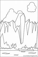 Coloring Landforms Glacier Glaciers Pages Plateau Kids Drawing Outline Printable Landform Color Getcolorings Nature Getdrawings Print 12kb sketch template