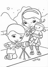 Halloween Mcstuffins Doc Pages Coloring Getcolorings sketch template