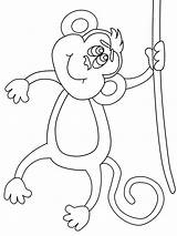 Monkey Coloring Animal Pages Print Printable Template Templates Colouring Pattern Animals Face Kids Choose Board sketch template
