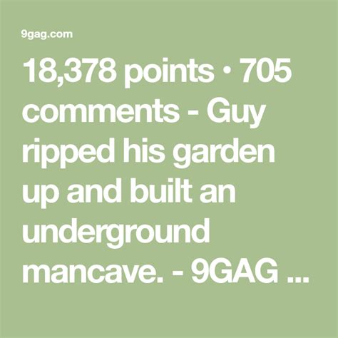 guy ripped his garden up and built an underground mancave