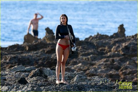 Nina Dobrev Rocks Three Bikinis While Shooting Ocean