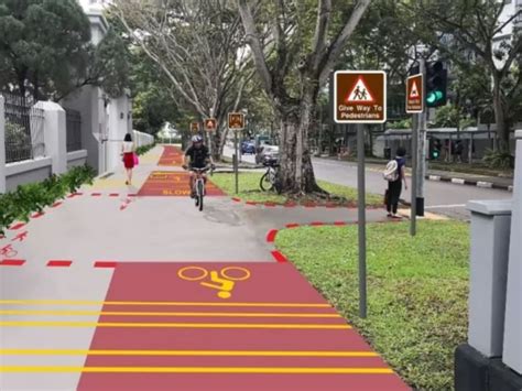 new cycling paths to be built in 7 towns in singapore today