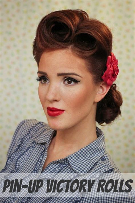 Hair Diy “victory Rolls” A Pin Up Hair Tutorial By Emily